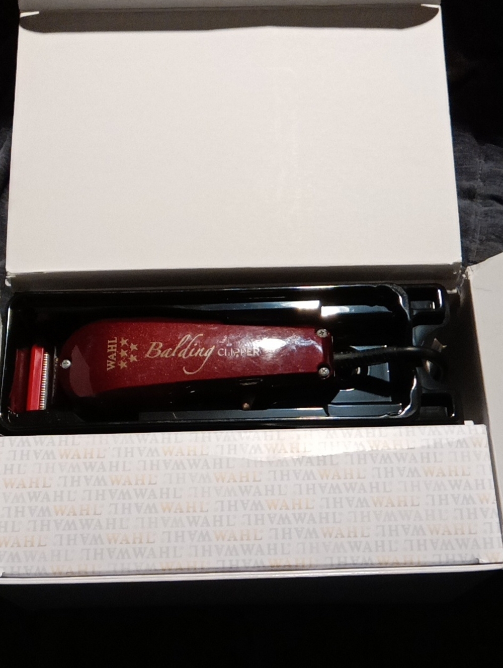 Wahl Balding Clipper - Red and Black